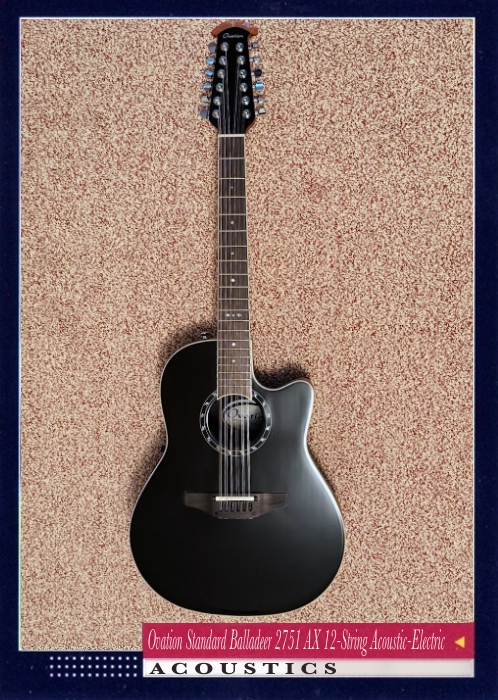 Ovation Standard Balladeer 2751 AX 12-String Acoustic-Electric
