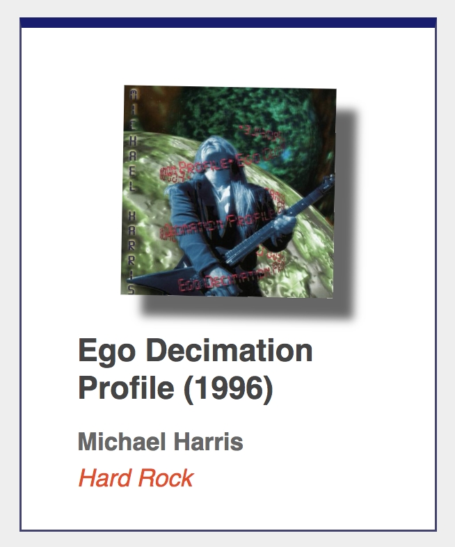 #58: Michael Harris "Ego Decimation Profile"
