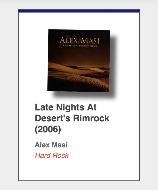 #93: Alex Masi "Late Nights At Desert's Rimrock"