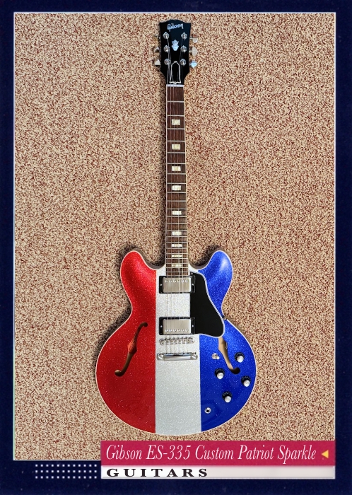 Gibson ES-335 Custom Patriot Sparkle