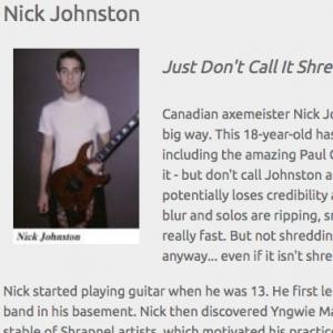 Nick Johnston: Just Don't Call It Shred (Apr 2006)