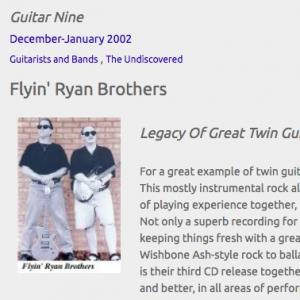 Flyin' Ryan Brothers: Legacy Of Great Twin Guitar Rock (Dec 2002)