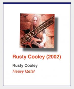 #1: Rusty Cooley "Rusty Cooley"