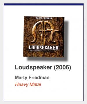 #25: Marty Friedman "Loudspeaker"