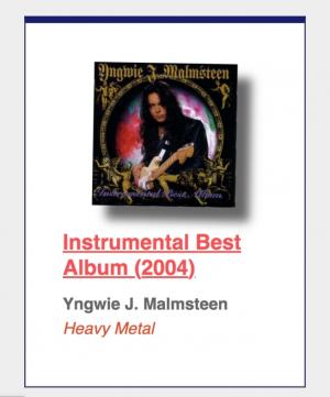 #65: Yngwie J. Malmsteen "Instrumental Best Album"
