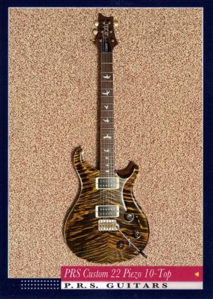 PRS Custom 22 Piezo 10-Top Yellow Tiger
